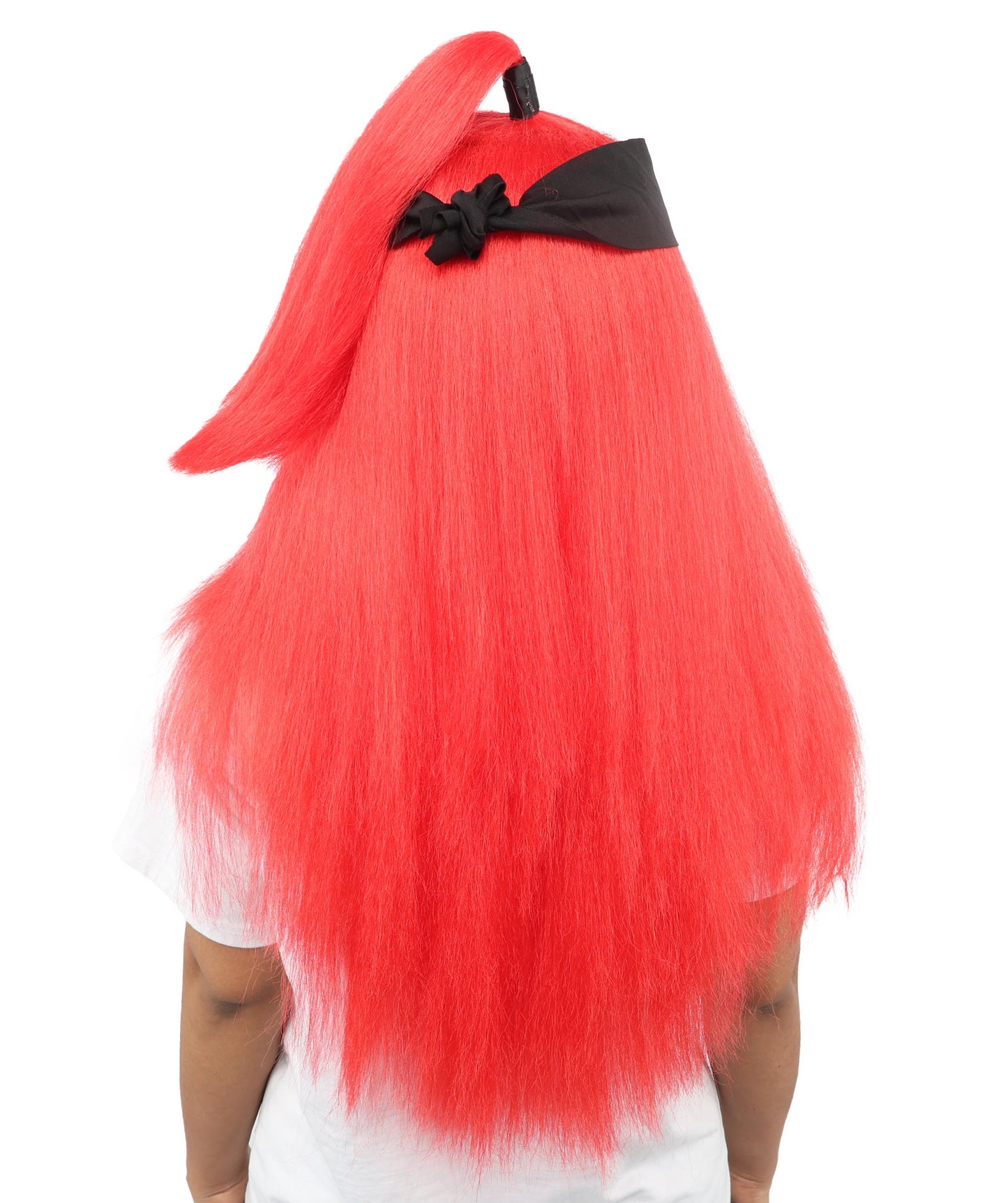 Women's High Ponytail Ninja Wig | Multiple Color Options | Create of synthetic fiber, long straight texture with top-tied fountain, breathable base | Cosplay, Halloween, theater, party, performance, costume events