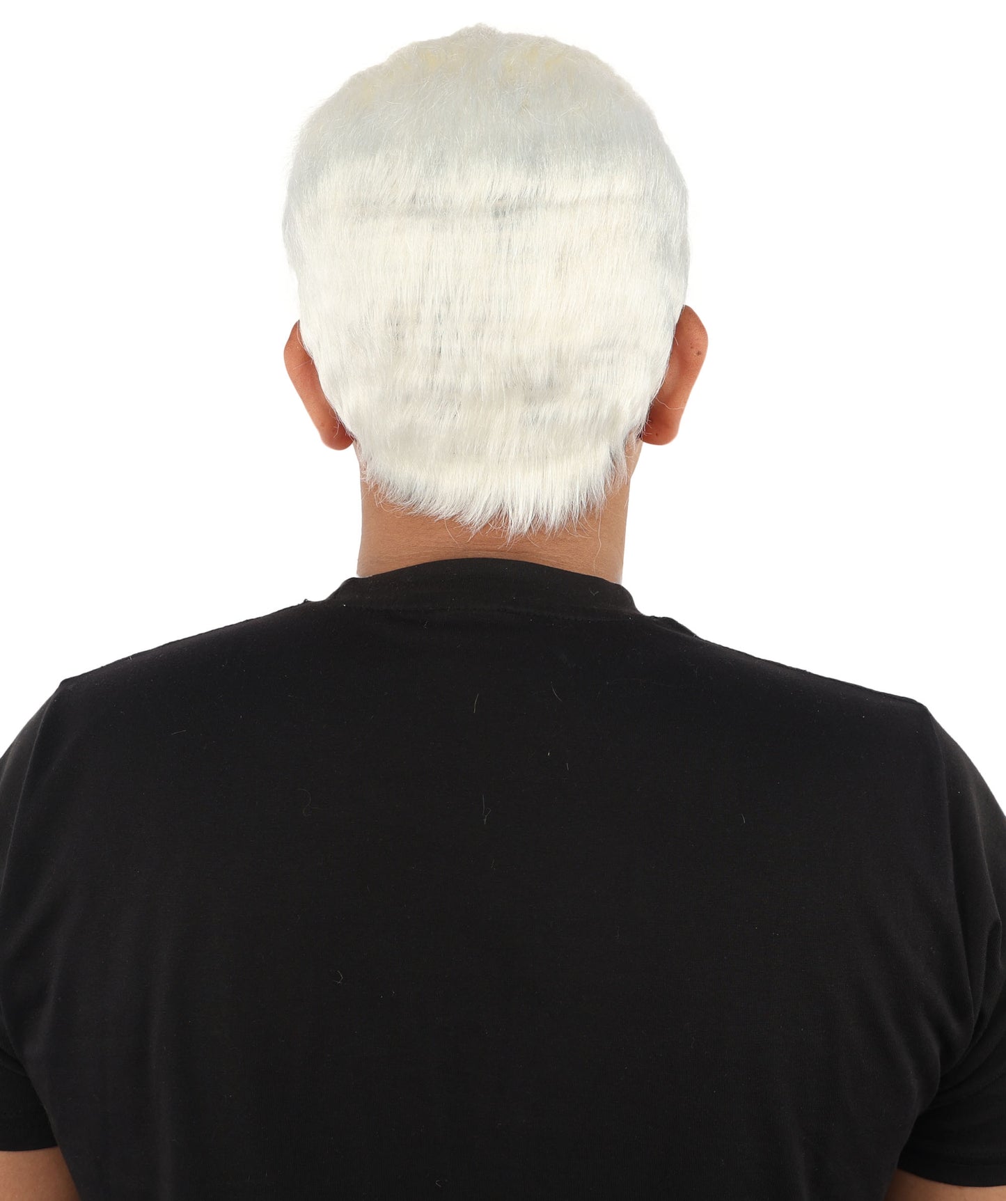HPO Men's Side Swept Undercut Wig | Short Brown Texture with Tapered Sides, Heat Resistant Synthetic Fiber & Breathable Net | Halloween, Space Ranger Cosplay, Sci-Fi Theme Party & Roleplay
