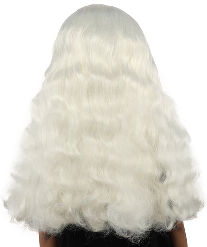 HPO Adult Women's Long Wavy Wig | Multiple Color Options | Center Parted Ginger Curls with Voluminous Ends, Heat Resistant Synthetic Fiber & Breathable Cap | Halloween, Teen Roleplay, Theater, Themed Party & Costume Events