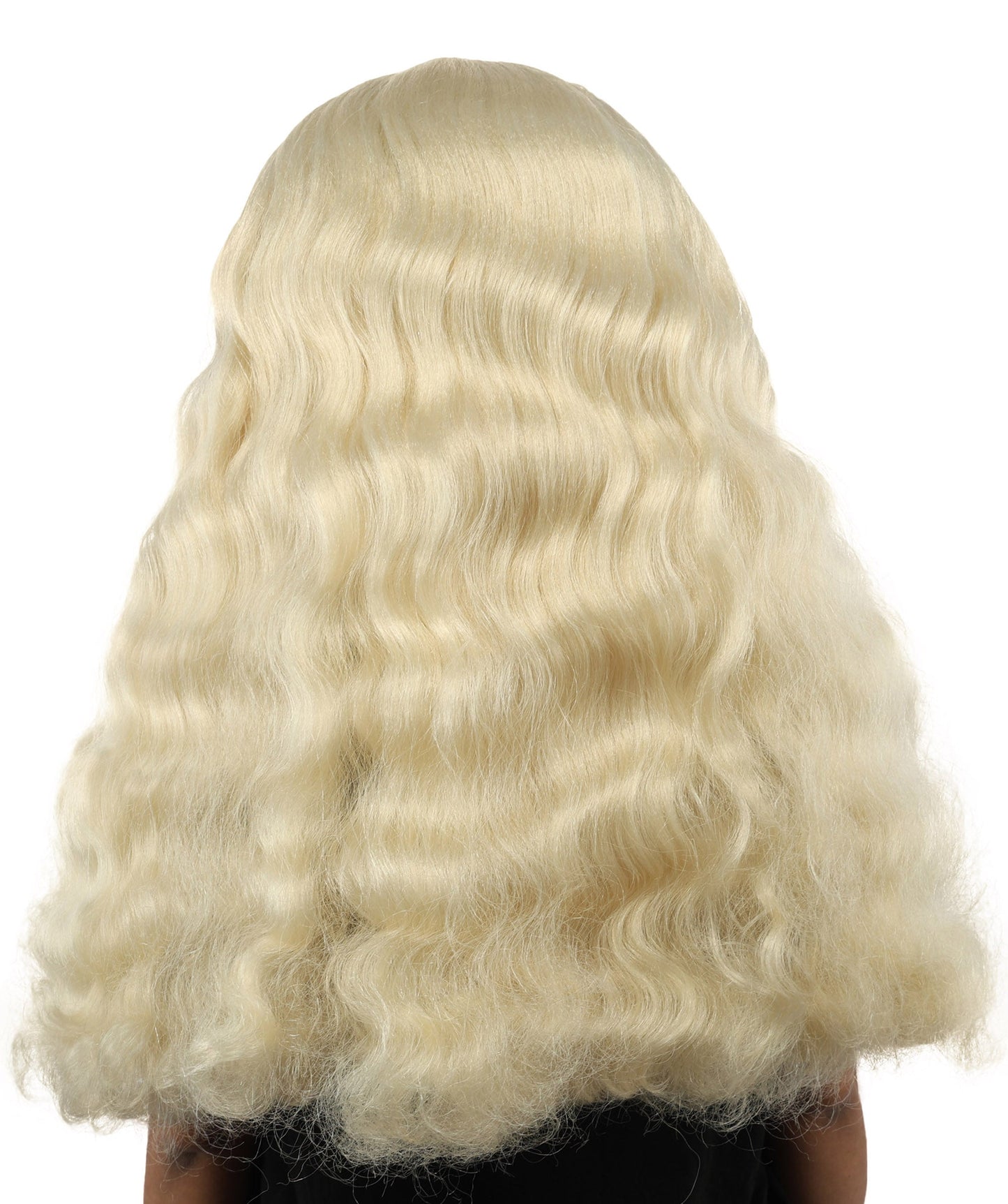 HPO Adult Women's Long Wavy Wig | Multiple Color Options | Center Parted Ginger Curls with Voluminous Ends, Heat Resistant Synthetic Fiber & Breathable Cap | Halloween, Teen Roleplay, Theater, Themed Party & Costume Events