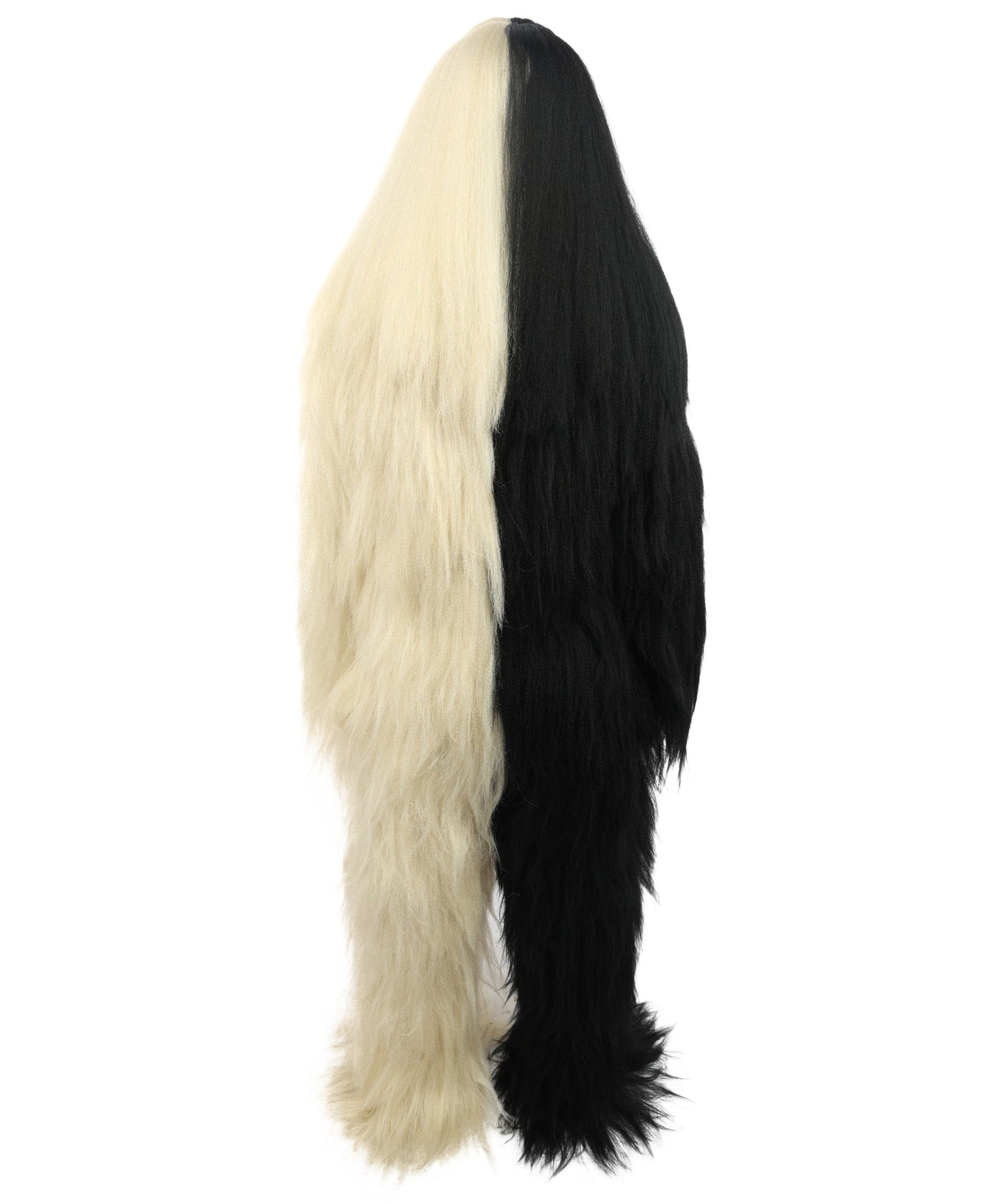 HPO Teen Extreme Hairy Person Two Part Costume, Mask and Bundle Set - Full-Body Hair Suit Extra-Long Costume Wig for Halloween, Cosplay & Parties - Multiple Color Options