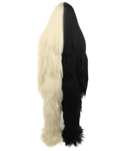 HPO Teen Extreme Hairy Person Two Part Costume, Mask and Bundle Set - Full-Body Hair Suit Extra-Long Costume Wig for Halloween, Cosplay & Parties - Multiple Color Options