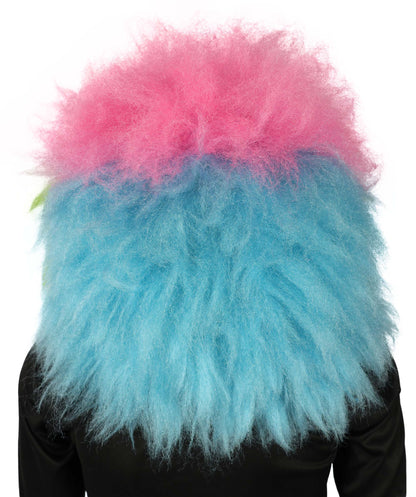 HPO Adult Unisex Furry Rainbow Monster Costume & Bundel Set with Mask | Perfect for Halloween| Flame-retardant Synthetic Fabric