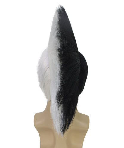 HPO Men's Multicolor Mohawk Wig | Halloween Wig | Premium Breathable Capless Cap