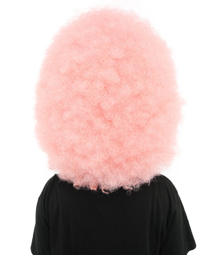 HPO Women's Giant White Glitter Afro Wig | Massive Puffy Sparkle Hair with Silver Sheen, Synthetic Fiber & Breathable Cap | Halloween, Troll Roleplay, 70s Disco Party, Theater & Funny Costume