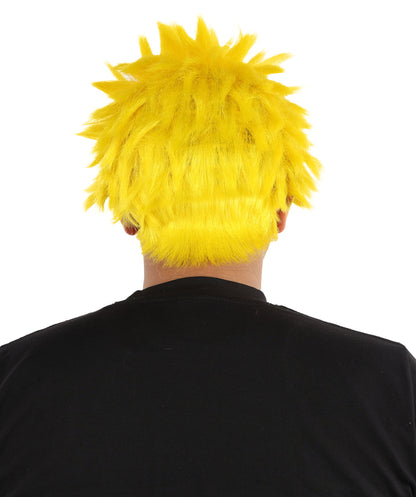 HPO Adult Men's Japanese Superhero Manga Spiky Wig |  Multi Color Options
