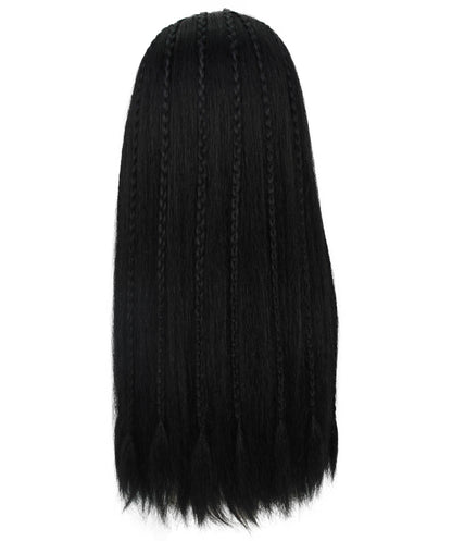 Black Long Afro Braided Wig