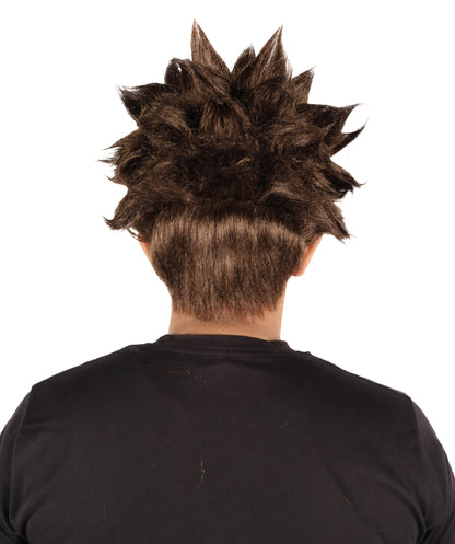 HPO Men’s Anime Young Ninja Nine Tail Yellow Blonde Spiky Wig