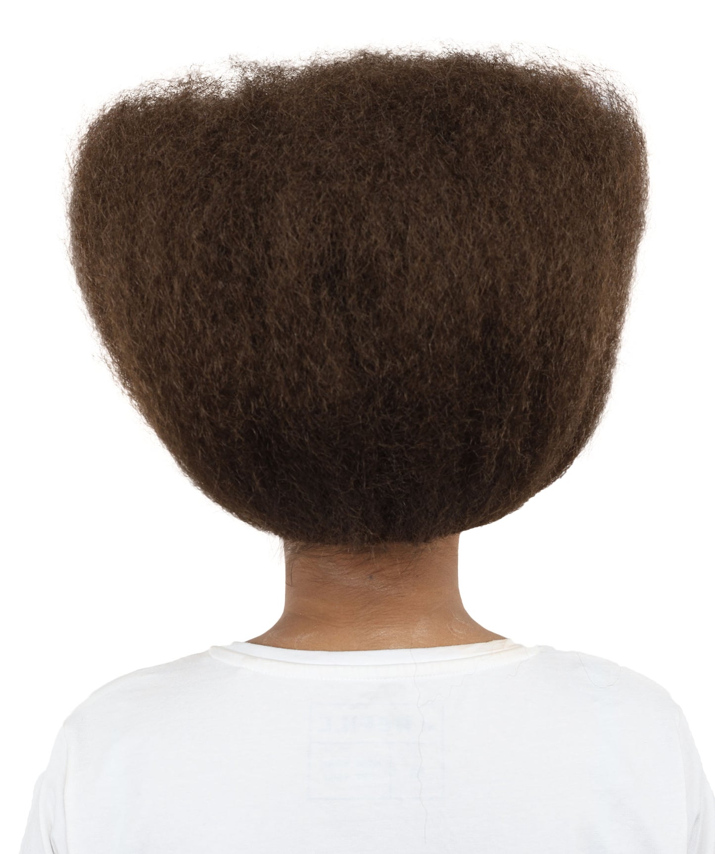 HPO Women's Afro Kinky Curly Wig in Brown | Short, Voluminous Synthetic Hair with Natural Texture |  For Halloween, and Daily Wear