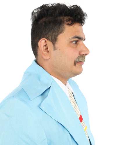 Men's 70's Horseshoe Synthetic Facial Hair Mustache | HPO