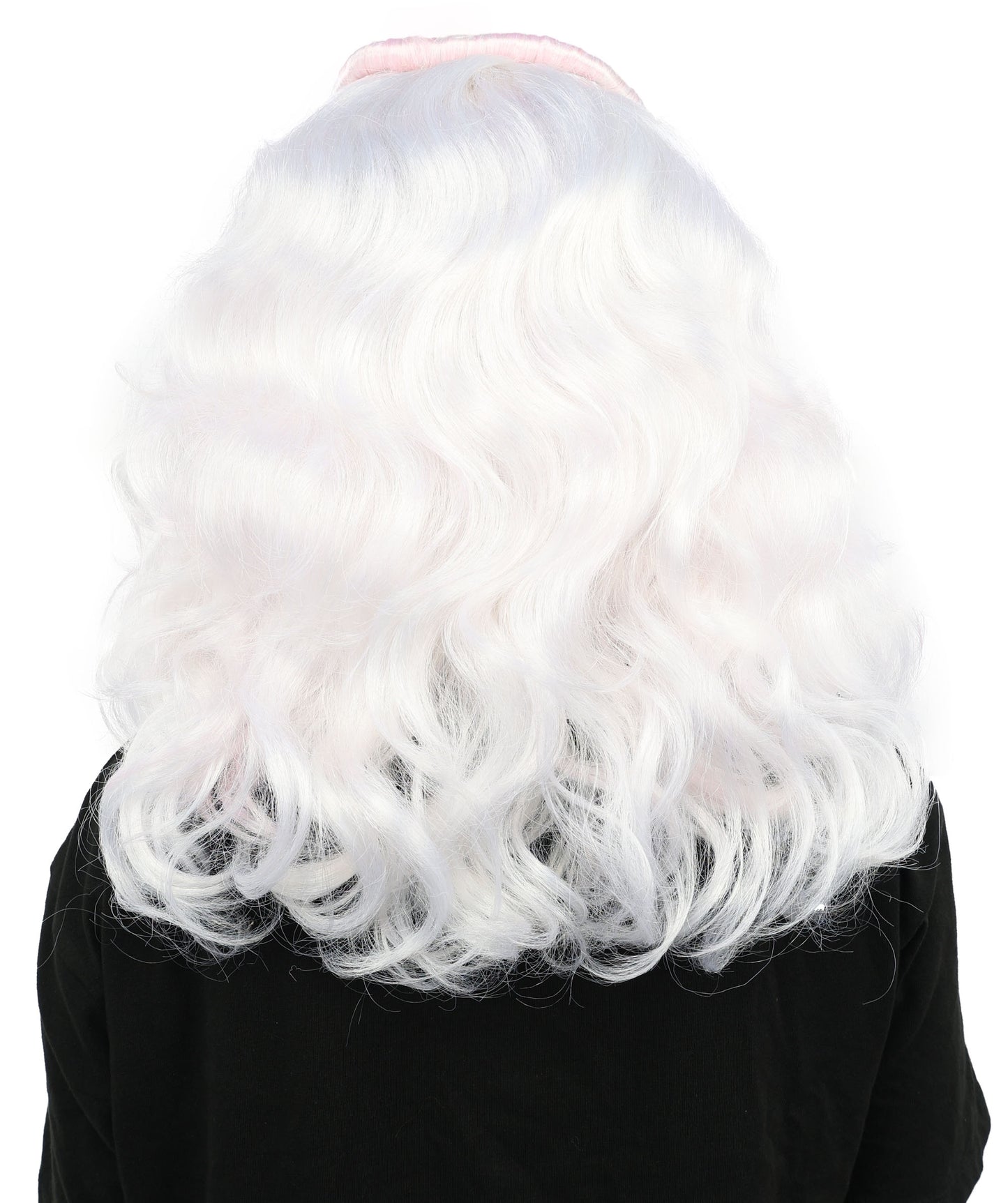 HPO Women's Novelty Wig | Light Pastel Pink & White Synthetic Hairpiece | Soft, Fluffy, Anime-Inspired Style with Adjustable Cap for Halloween, Parties & Stage