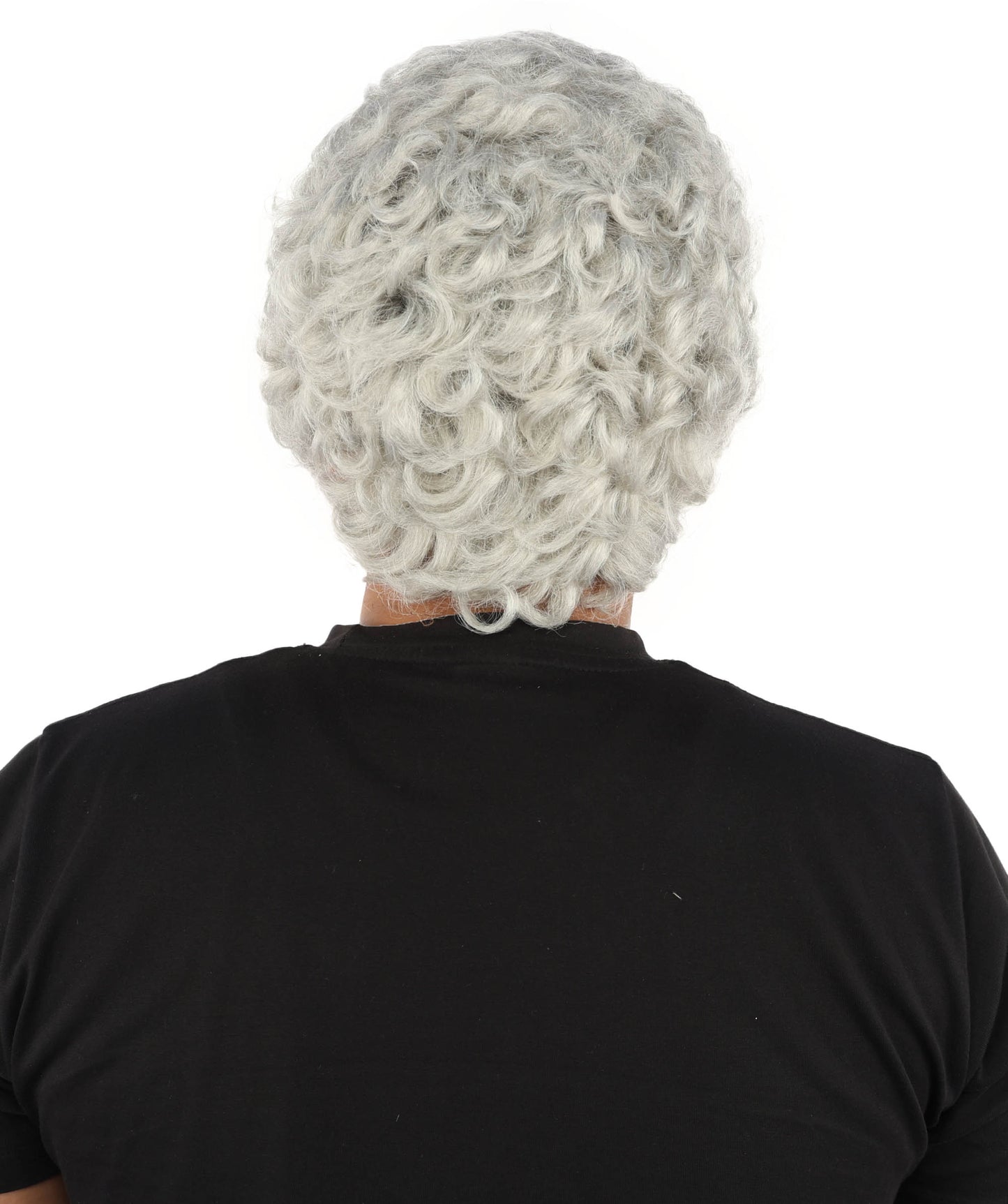 HPO Men’s Short Brown Curly Wig Beard & Mustache Set – Messy Sleepy Style Wig with Natural Afro Curls | Animated Movie-Inspired for Halloween & Cosplay Characters