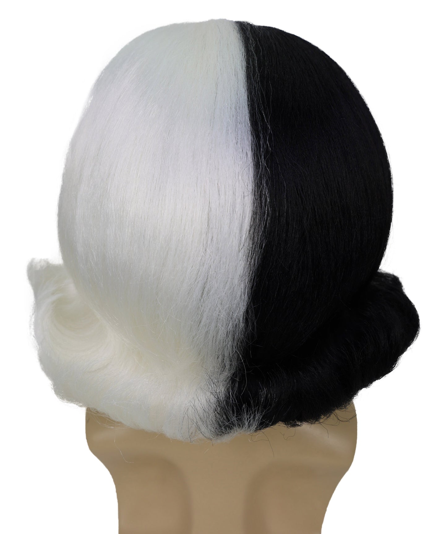 Men's Black Slick Back Dutch Van Der Linde Wig – Red Dead Redemption Inspired Costume Wig for Cosplay & Halloween – Realistic Long Curly Slick Back Hair Wig for Men