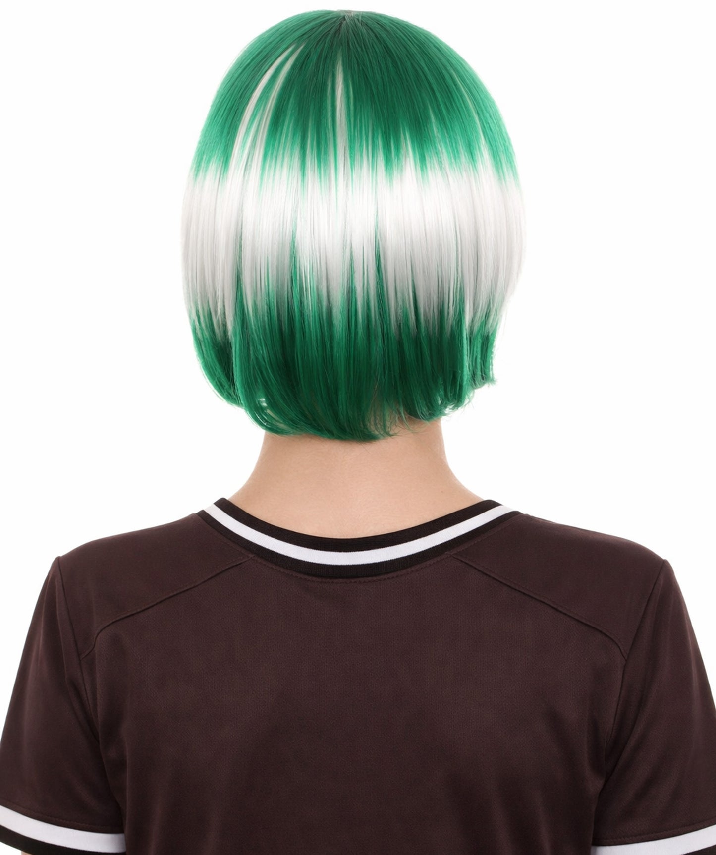 Women Patriotic Saudi Arabia Flag Bob Wig | Premium Breathable Capless Cap