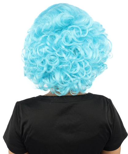 HPO Adult Women's Dame Edna Everage Wigs | Multiple Color Options | Drag Queen-Inspired Colorful Synthetic Hair for Parties, Stage Events | Breathable Capless Design
