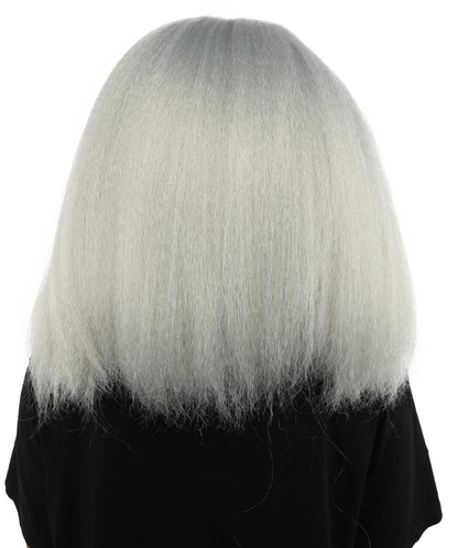 HPO Adult Women's Long Rounded Cartoon Hair Wig | Multiple Color Options | Bubble Bob, Deep Side Part, Heat Friendly Synthetic Strands & Breathable Net | Fancy Dress, Stage Show, Animated Character Events, Halloween & Festival