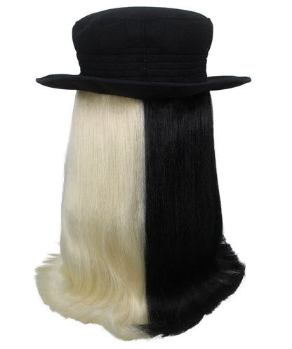 Black & Blonde Straight Creature Wig