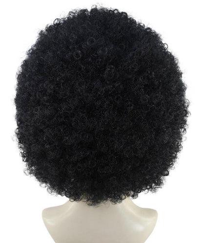 HPO Adult Women's EG Black Afro Wig – Classic Curly Wigs Themed Events, Perfect for 70s Disco, Halloween and Cosplay, Theater and Themed Parties