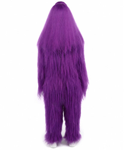 HPO Teen Extreme Hairy Person Costume Bundle & Mask Set - Full-Body Hair Suit Extra-Long Costume Wig for Halloween, Cosplay & Parties - Multiple Color Options