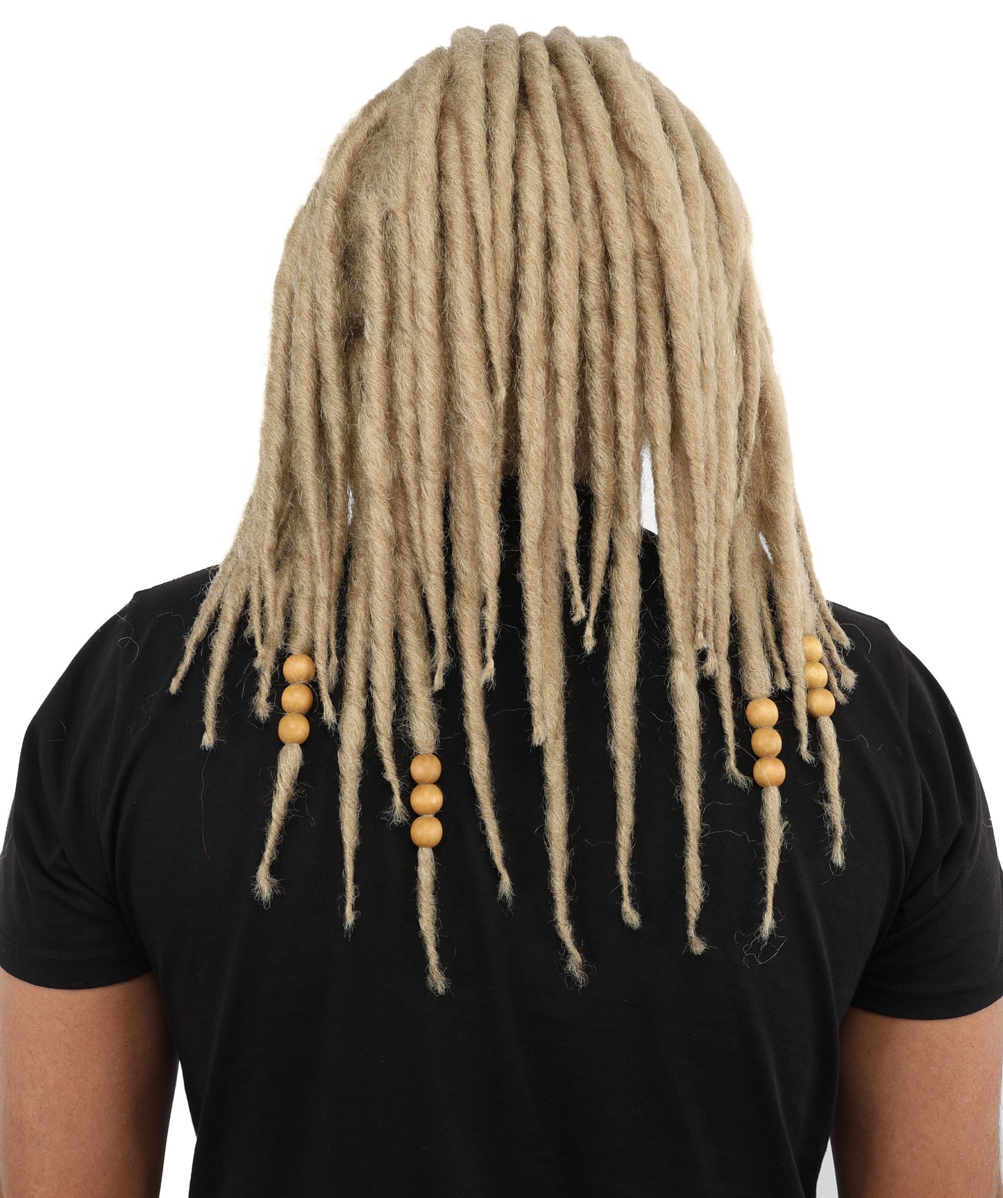 HPO Men’s Blonde Dreadlock Wig | Ideal for Cosplay, Halloween and Themed Parties | 22 Inch Realistic Texture, Adjustable Cap, and Comfortable Fit