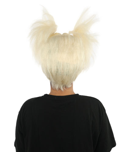 HPO Women’s 15-Inch Orange Spiky Troll Wig | Fun Animated Character | Bright and Bold Look for Halloween, Cosplay, and Themed Party