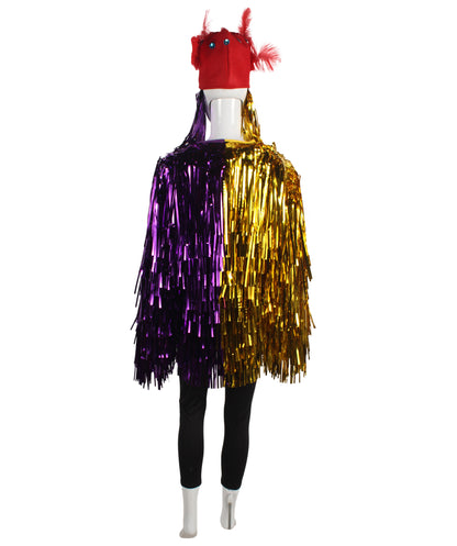 Purple/Gold Tinsel Costume