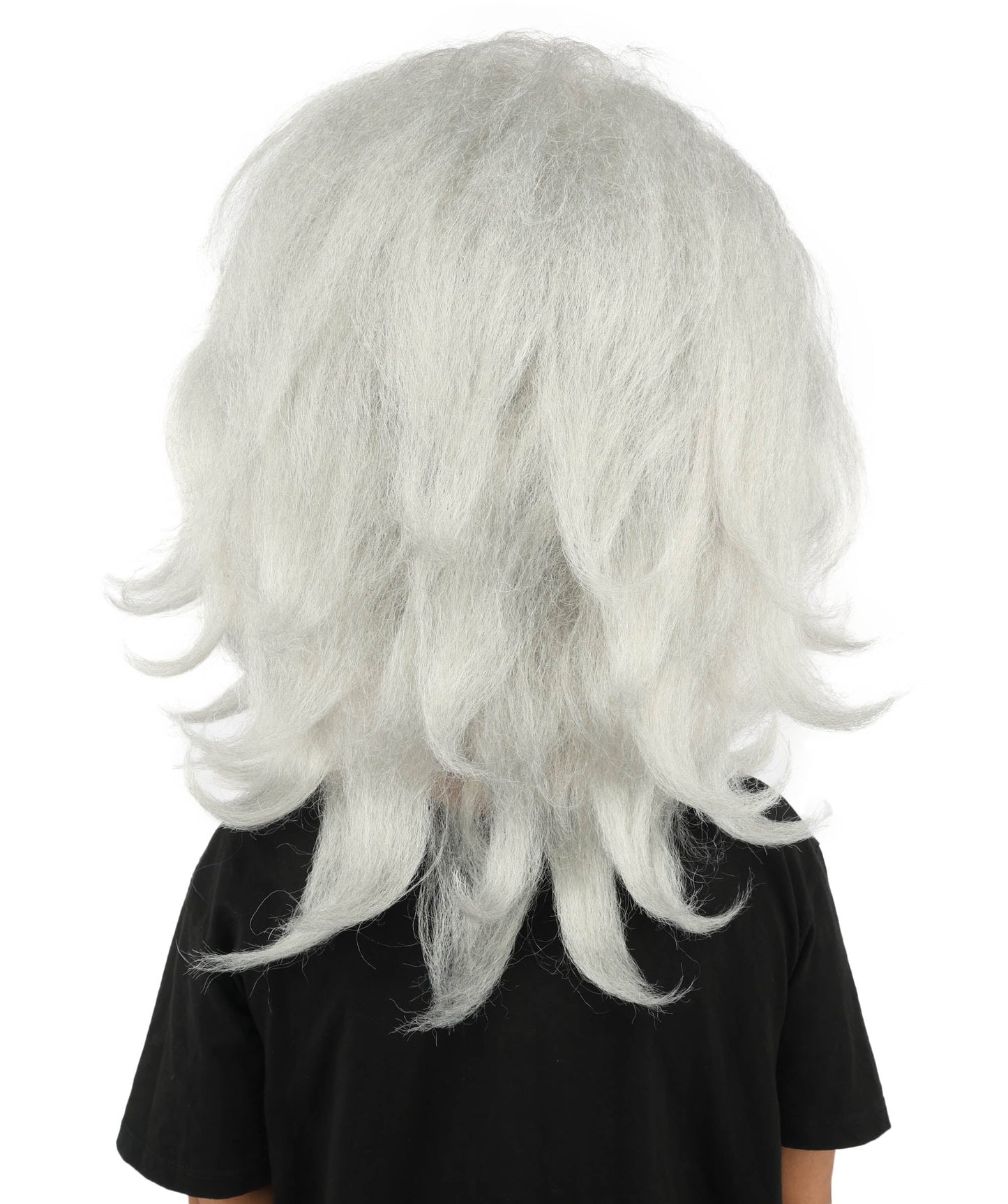 HPO Adult Women's Long Red Bob Wig | Straight Shoulder-Length Black Hair with Blunt Bangs, Included Accessory Set & Breathable Cap | Halloween, Anime Roleplay, Costume Party & Daily Wear