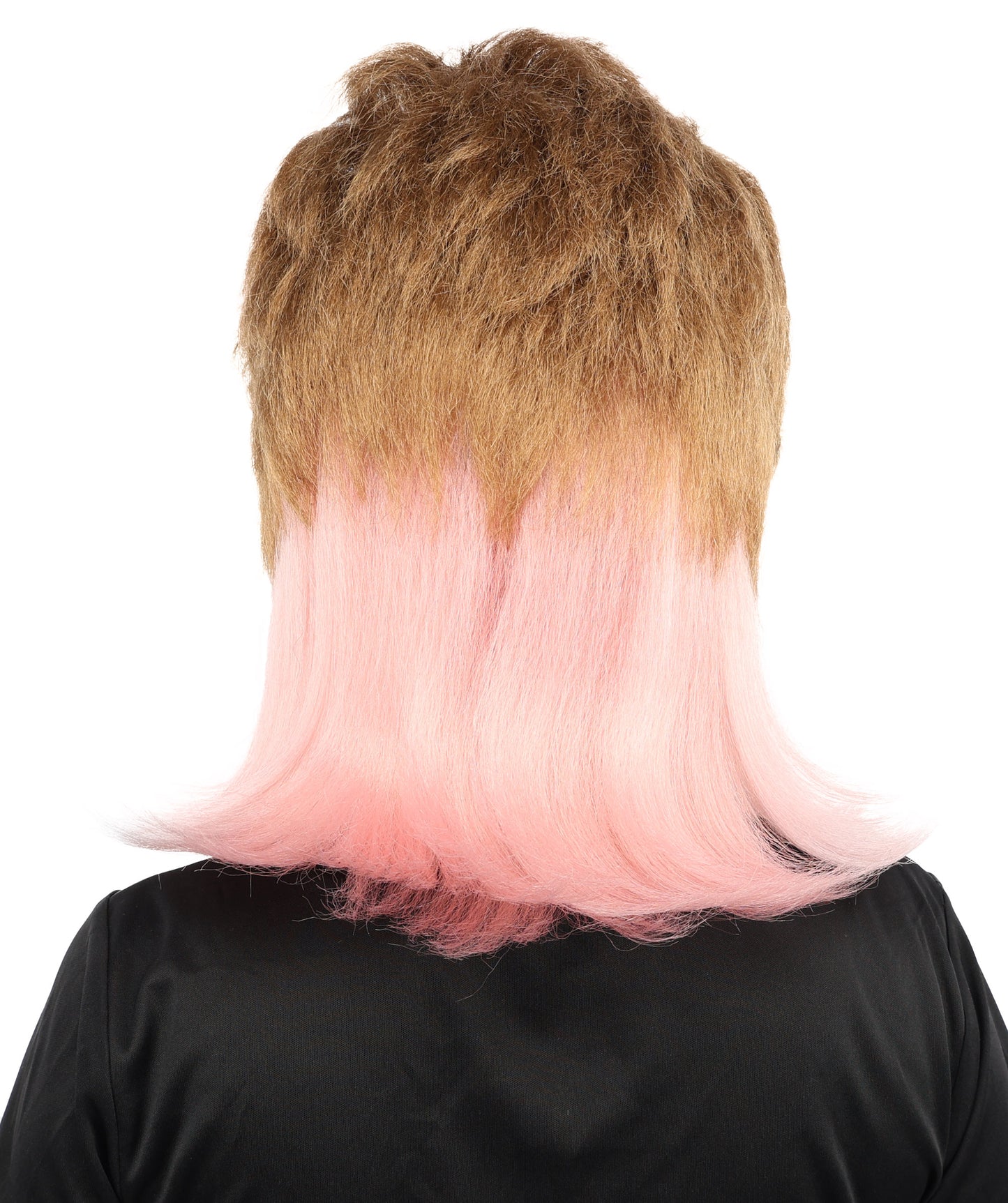 HPO Women's Brown And Pink Bob Wig | 14-Inch Celebrity-Inspired Hair | Ideal for Cosplay, Costume, and Themed Parties