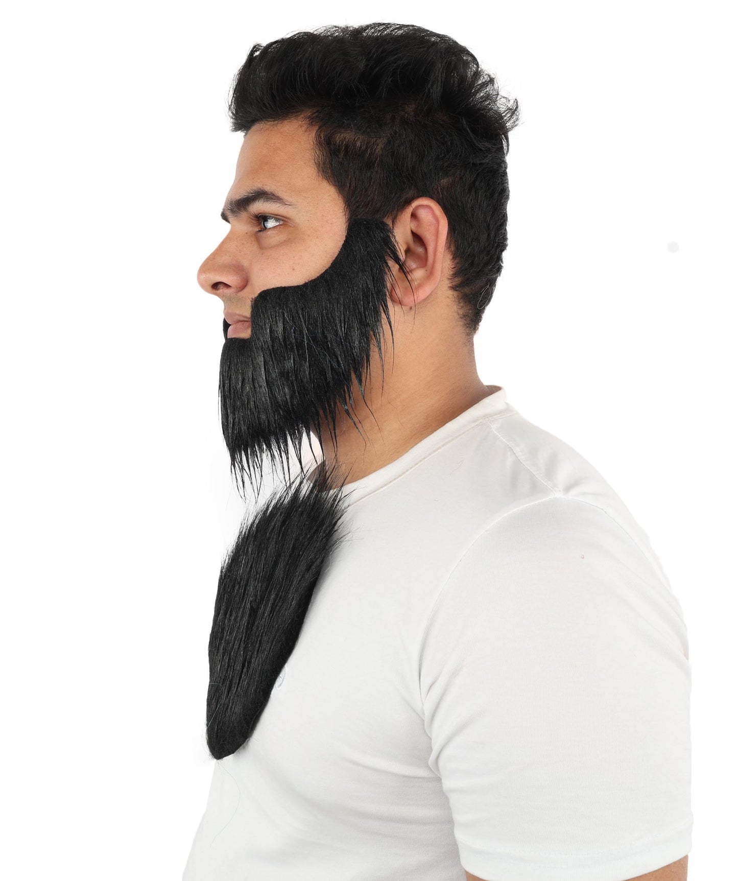 HPO Men's Werewolf Beard And Chest Wig | Flame-Retardant Synthetic Fiber With Capless Cap | Ideal For Theater, Halloween And Cosplay