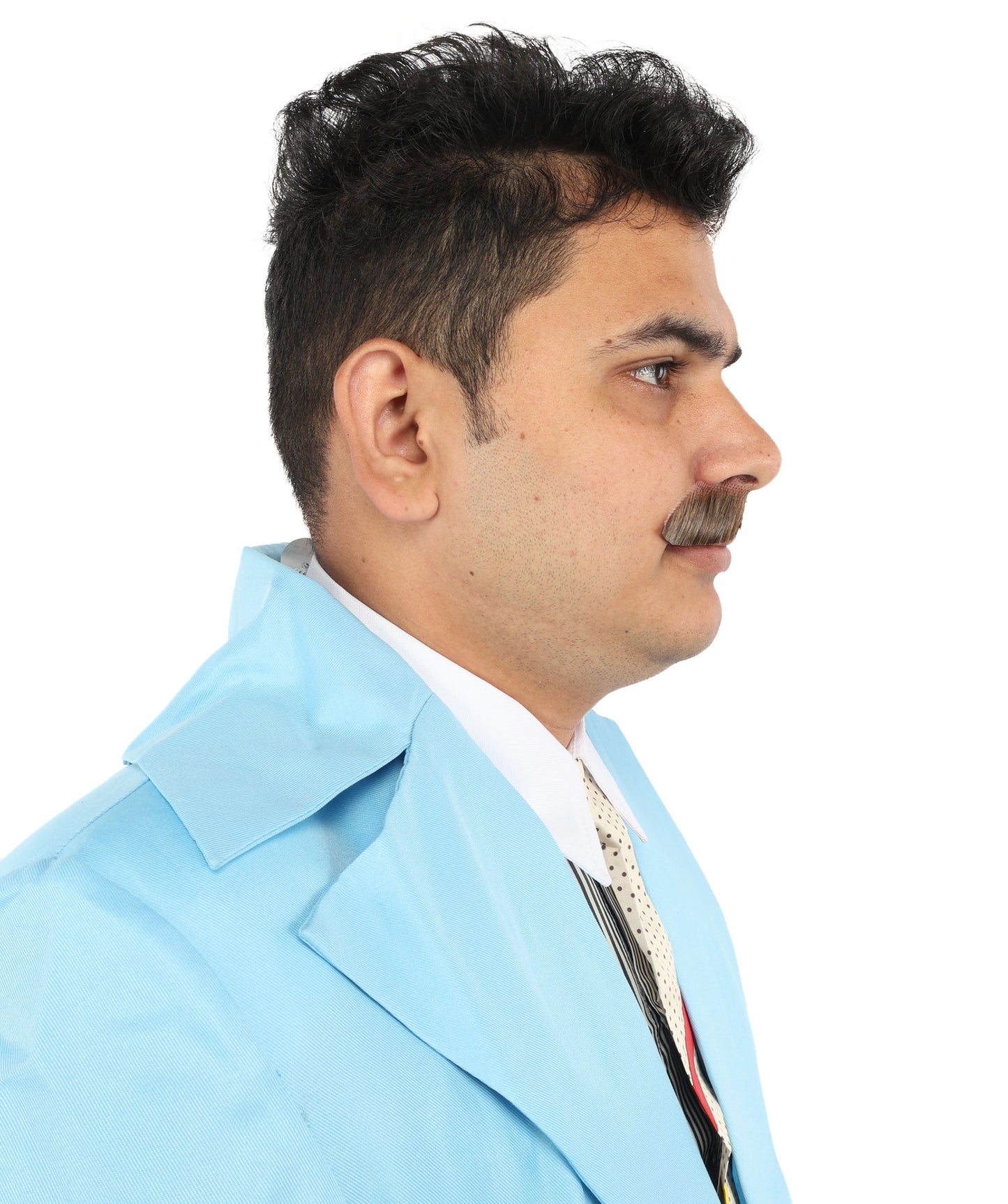 HPO | Premium Human Facial Hair Golden Mustache For Men | Multiple Colors Option