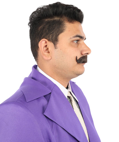 HPO Men's Realistic Fake Imperial Human Hair Mustache | Multiple Color Options