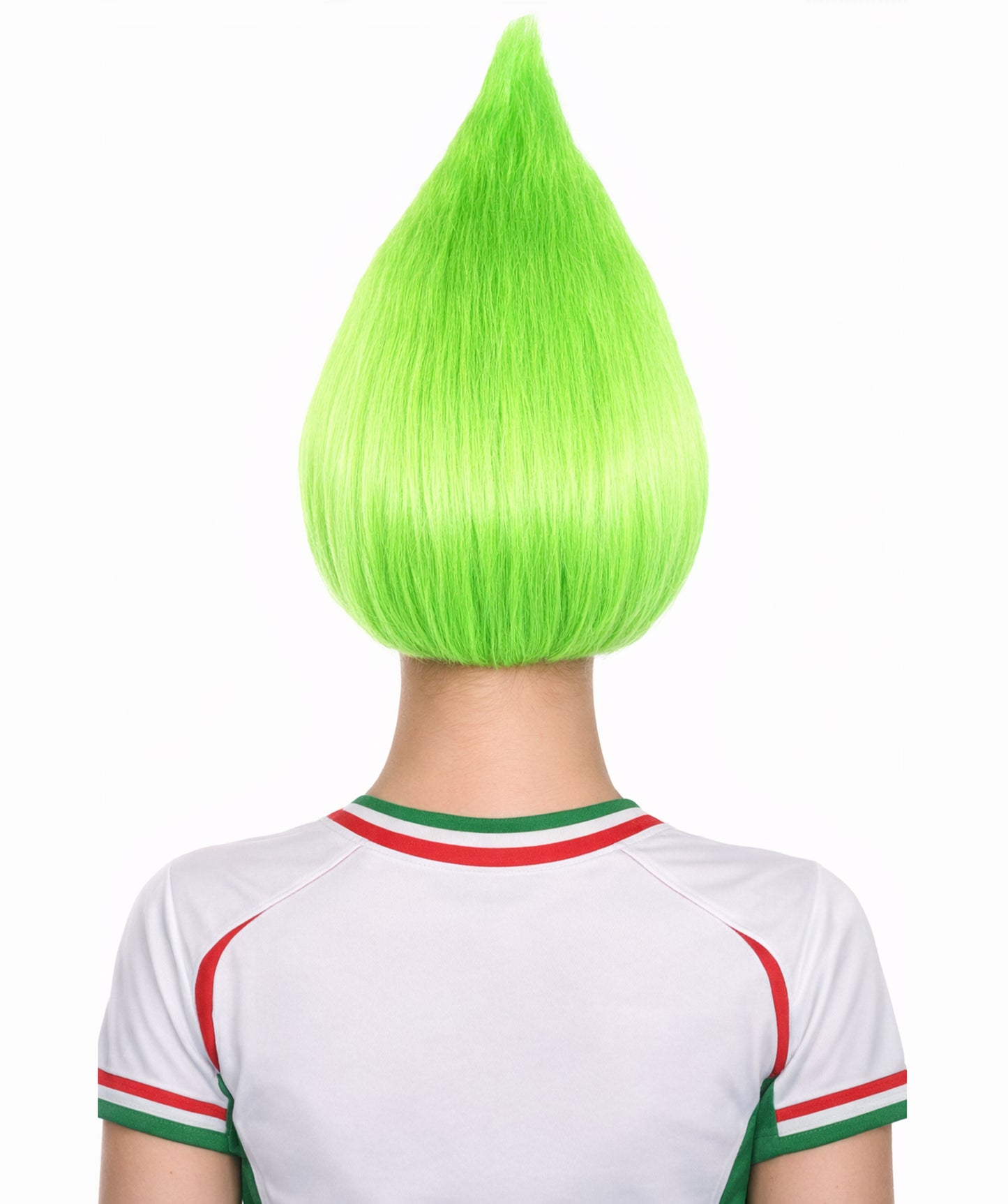 Troll Style Unisex Wig Santa's helper Neon Green Kids Wig | HPO