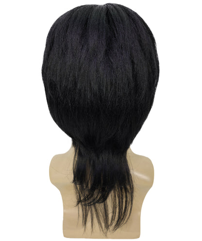 HPO Adult Men's Black Short Hair Wigs Tokyo Revengers Anime Harajuku Cosplay Hairpiece, Adjustable Cap for Comfort & Secure Fit