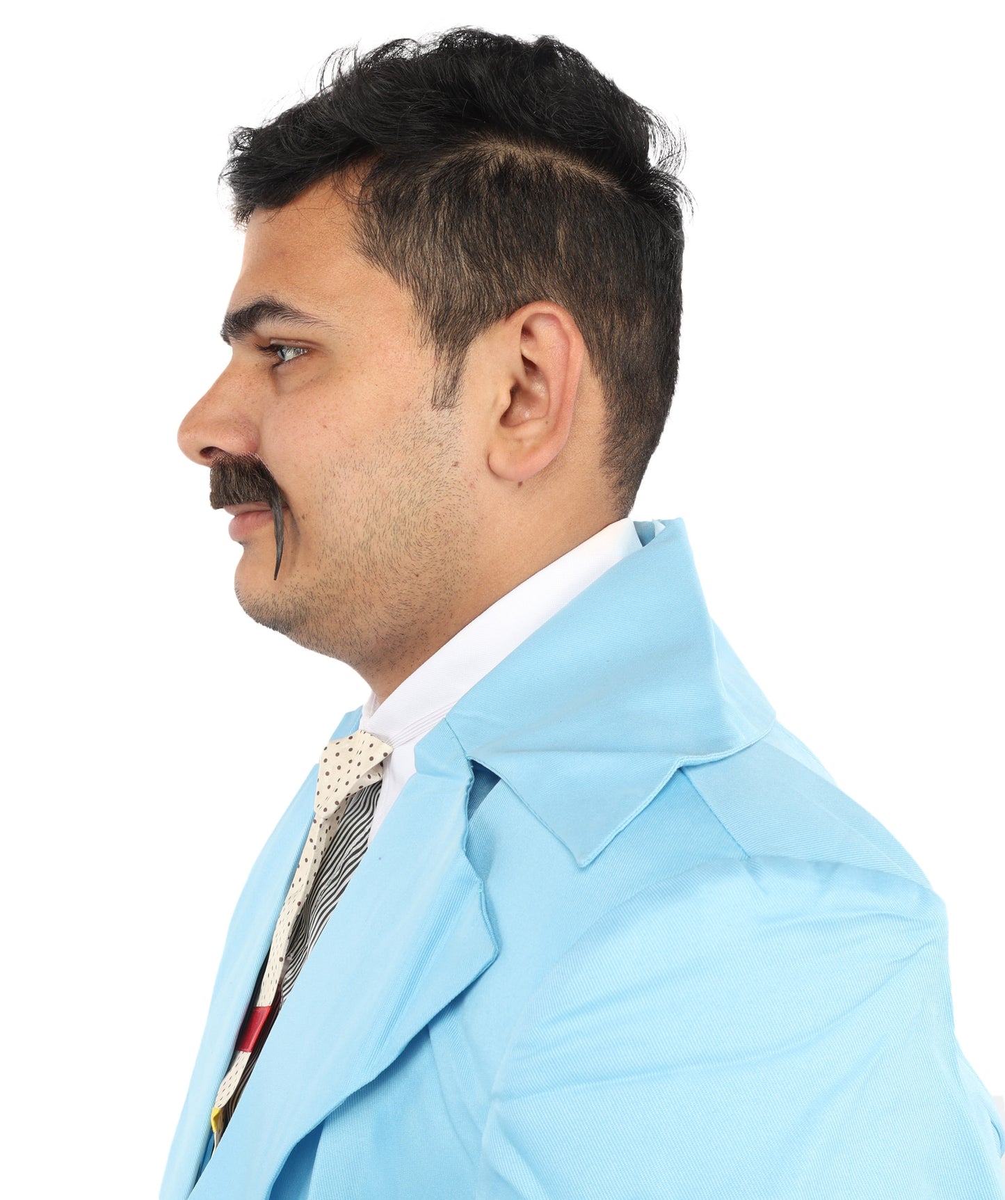 HPO  Men's Fake Human Hair Cop Mustache | Black Color