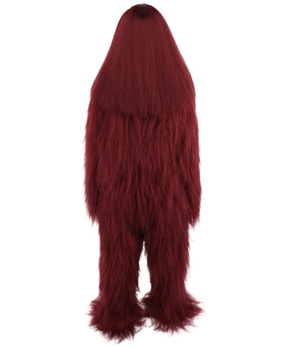 HPO Teen Extreme Hairy Person Costume Bundle & Mask Set - Full-Body Hair Suit Extra-Long Costume Wig for Halloween, Cosplay & Parties - Multiple Color Options