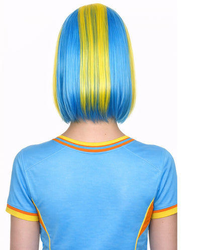 Sweden Flag Sport Party Bob | Yellow Sky Blue Sexy Fancy | Premium Breathable Capless Cap