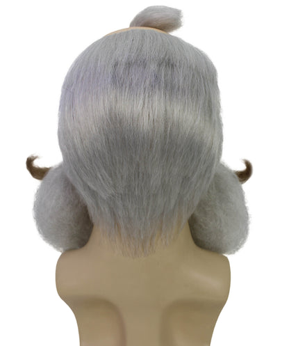 HPO Men's Cartoon Character Wig with Mustache & Beard | Comedic Hairpiece Set | Halloween, Parties, Stage Acts & Themed Events