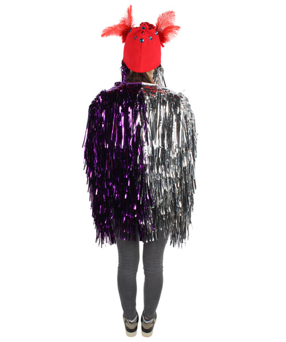 Adult Unisex DJ Tinsel Costume| Multiple Color Options