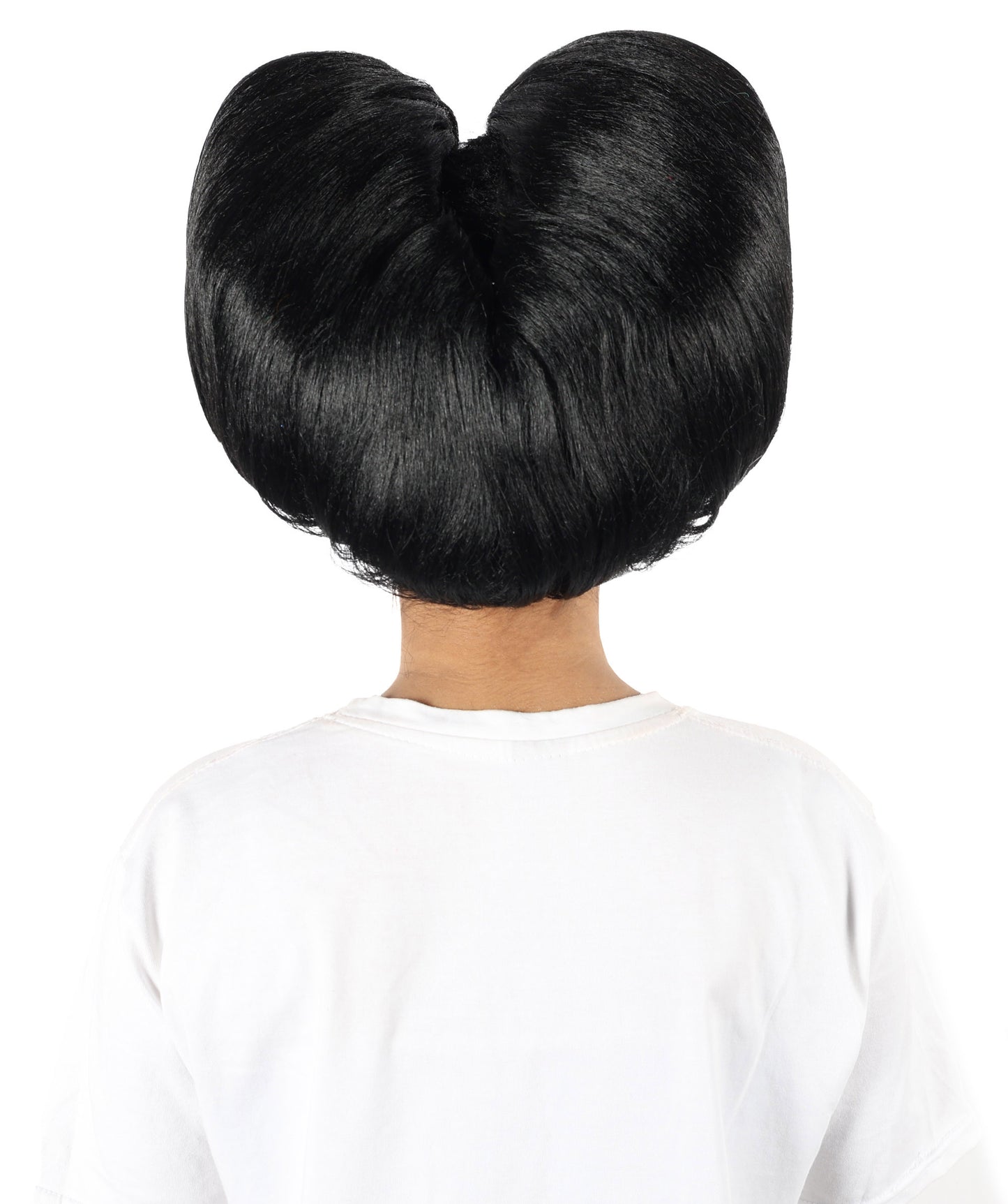 Women’s Supermodel Horn-shaped White Hair Updo Full Wig I Perfect for Halloween I Flame-retardant Synthetic Fiber