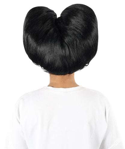 Women’s Supermodel Horn-shaped White Hair Updo Full Wig I Perfect for Halloween I Flame-retardant Synthetic Fiber