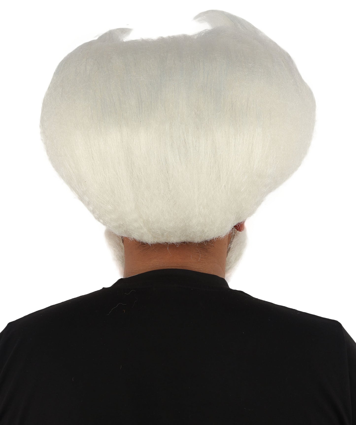 HPO Men's Crescent Fantasy Wig Beard Mustache & Eyebrow Set | Massive structural moon shape with matching facial hair and capless construction | Essential for theatrical stage drag performance costume events and party