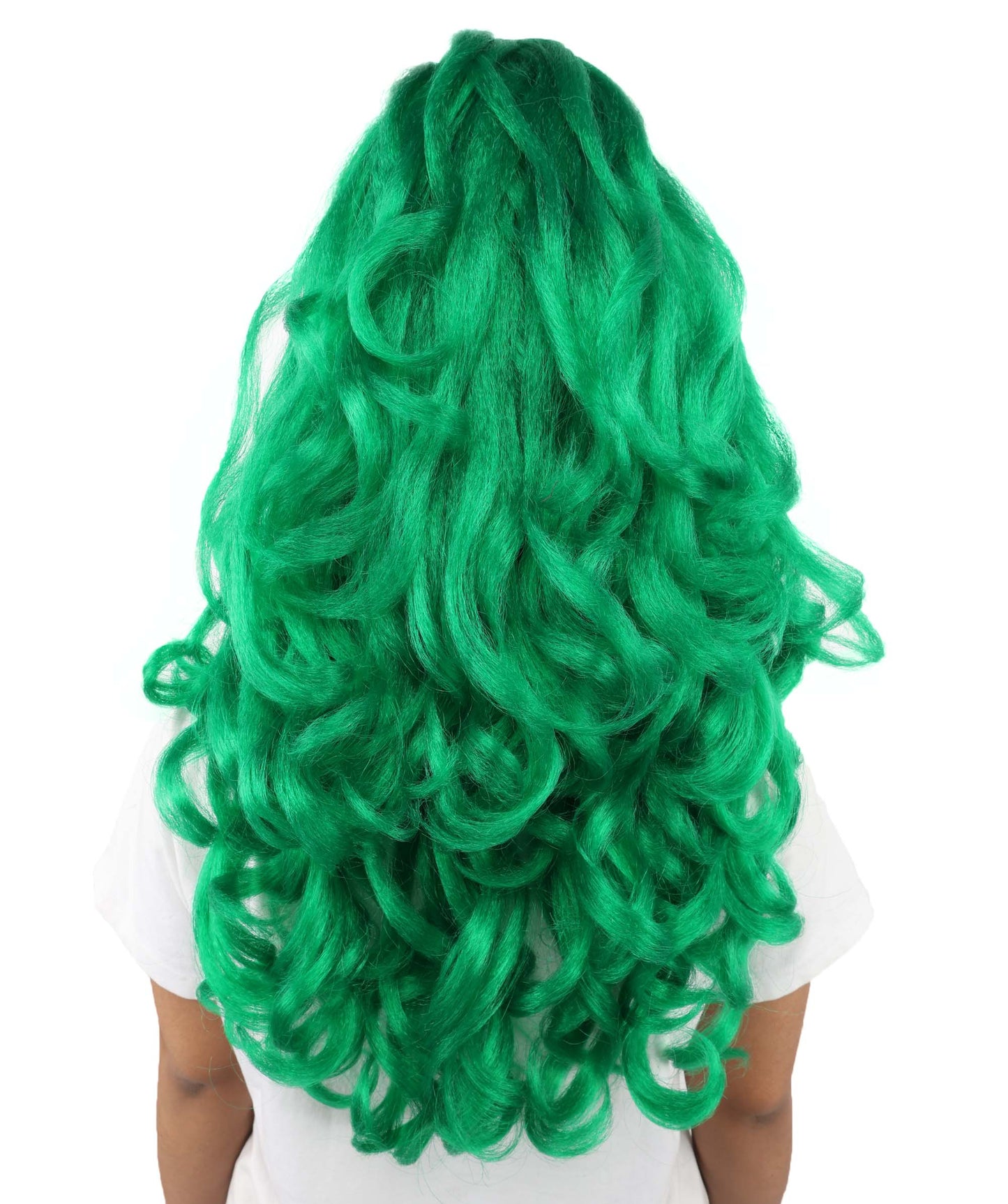 HPO Adult Long 20-Inch Curly Wig | Multiple Color Options | Ideal Cosplay, and Themed Parties | Soft, Natural-Looking, and Easy to Wear