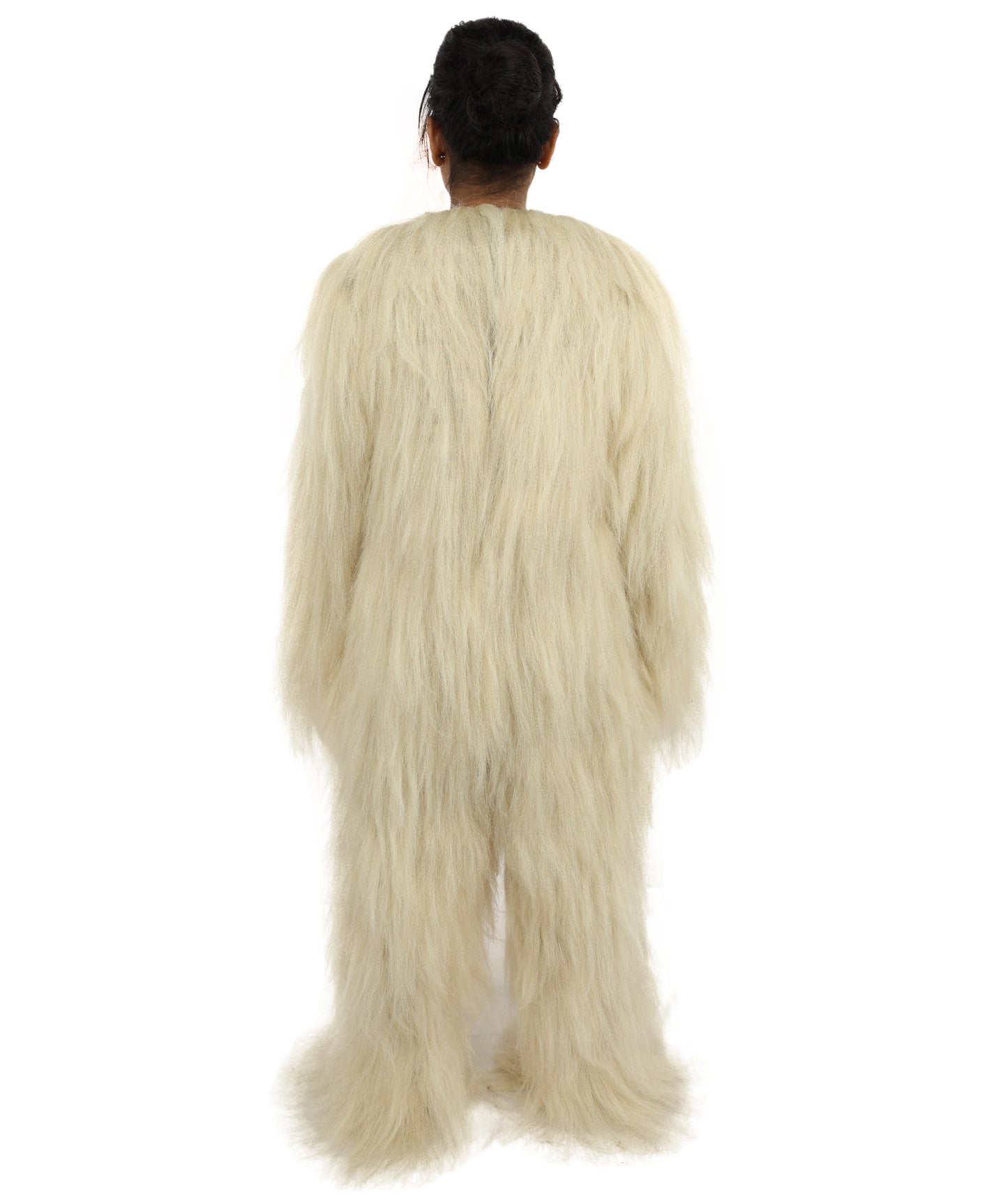 HPO Teen Extreme Hairy Person Costume Bundle & Mask Set - Full-Body Hair Suit Extra-Long Costume Wig for Halloween, Cosplay & Parties - Multiple Color Options