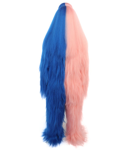 HPO Teen Extreme Hairy Person Two Part Costume, Mask and Bundle Set - Full-Body Hair Suit Extra-Long Costume Wig for Halloween, Cosplay & Parties - Multiple Color Options