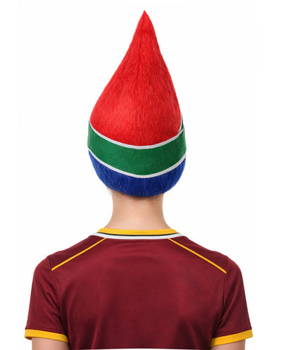 South Africa Flag Troll Wig | National Pride Multicolor Sport Wigs | Premium Breathable Capless Cap