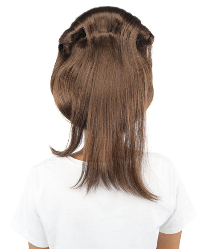 HPO Adult Women's Avant-Garde Bouffant Wig | Multiple Color Options | Create of synthetic fiber, massive smooth updo with micro bangs, breathable base | Party, Halloween, theater, drag, performance, costume events