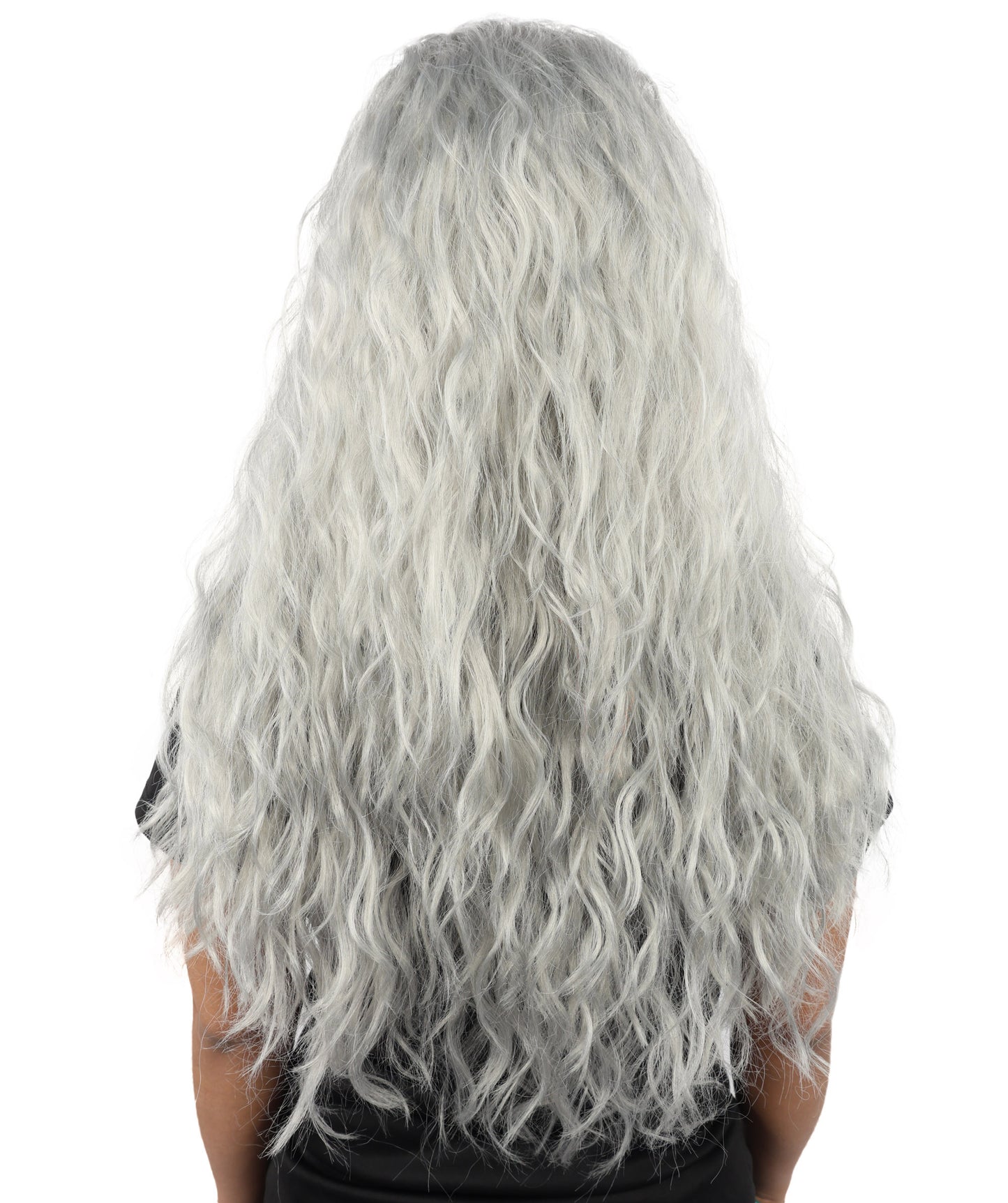 HPO Women’s Pink Long Wavy Wig | 25 Inch Long Hair with Capless Cap Design | Ideal for Playful at Halloween Cosplay, and Themed Parties
