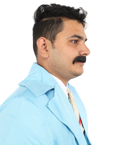 HPO  Men's Fake Human Hair Musician Mustache | Multiple Colors