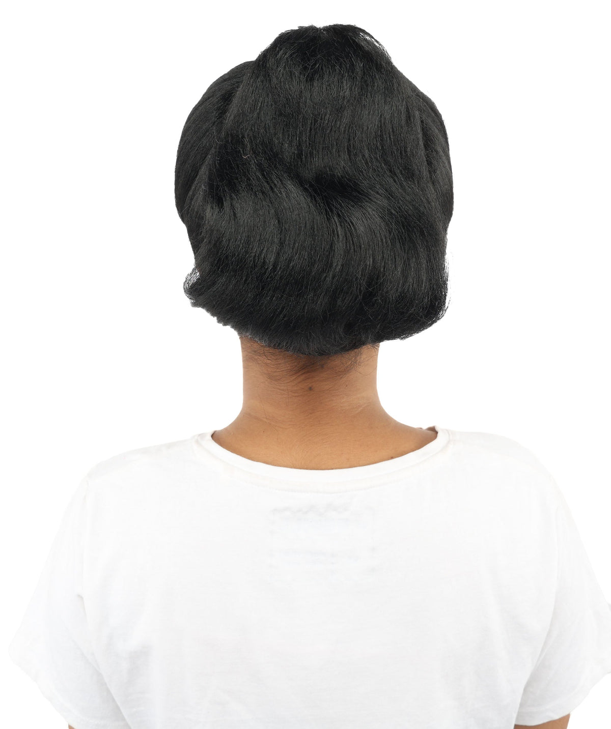 HPO Adult Women's Retro Pin-Up Wig | Multicolor Options, create of synthetic fiber, vintage curled bumper bangs with rolled back, breathable base | Party, Halloween, theater, drag, performance, costume events