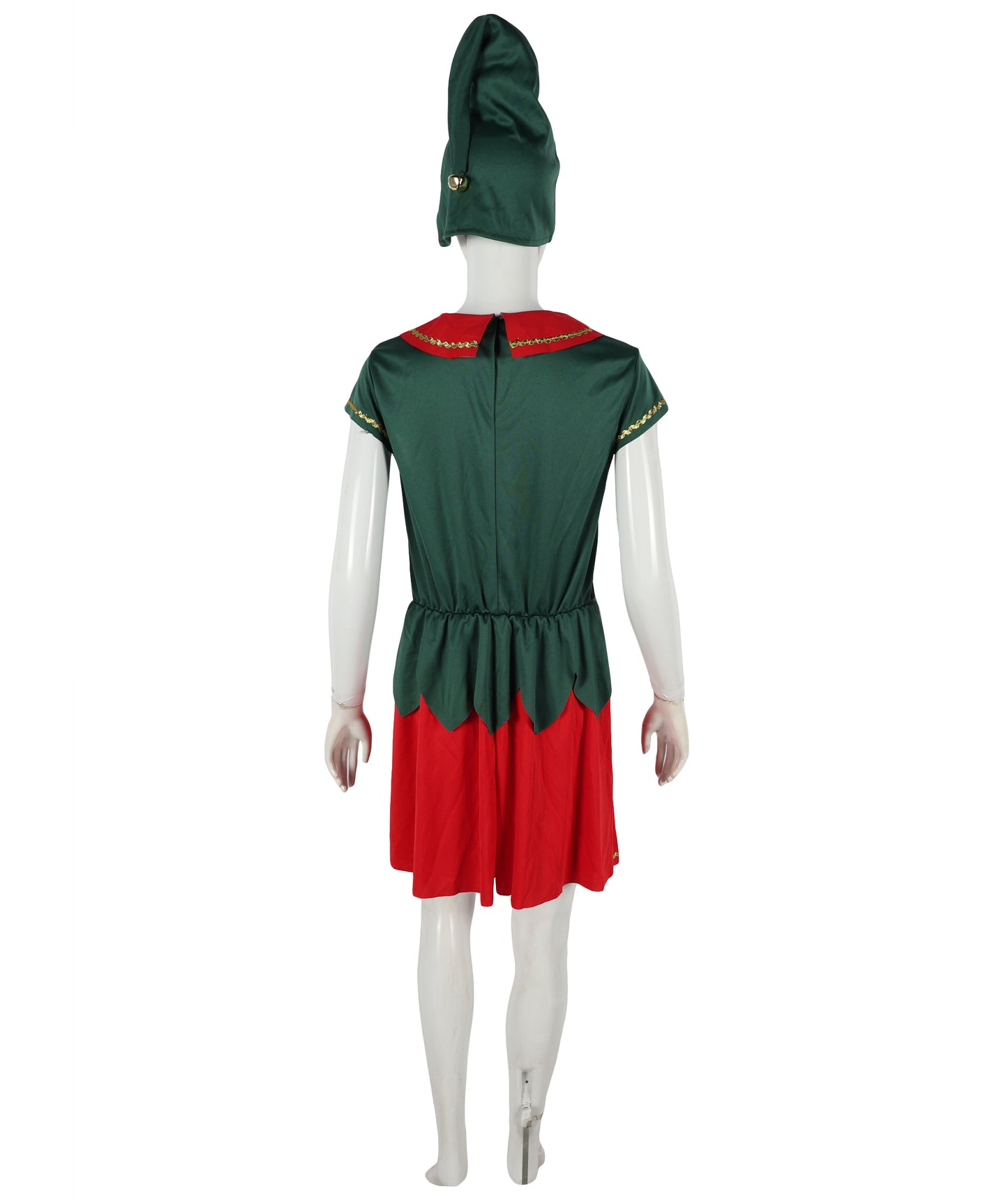 HPO Adult Women’s Inflatable Elf Costume | Red & Green Christmas Outfit | Holiday Party, Cosplay & Themed Event Costume